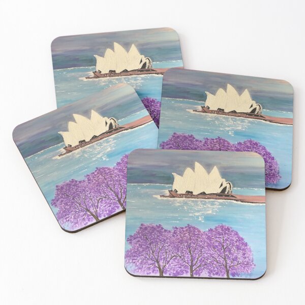 Item preview, Sydney Harbour And Opera House With Jacaranda Trees designed and sold by MadisonAndMaine.