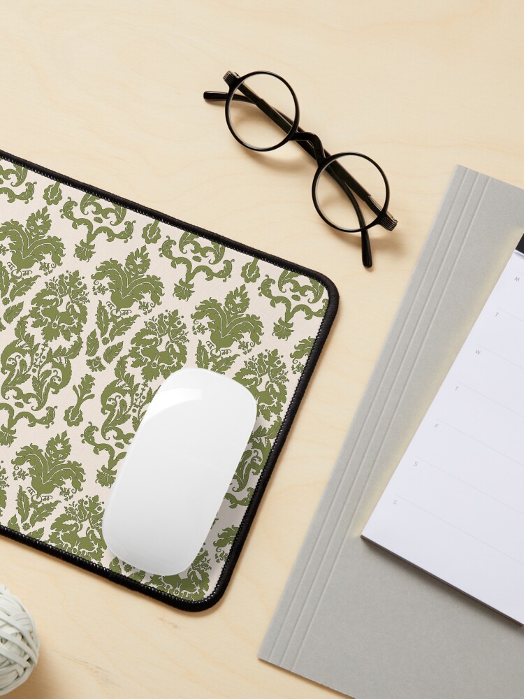 Thumbnail 3 of 5, Mouse Pad, The Sound of Music The Von Trapp Curtain Drapes Pattern Design designed and sold by baranskini.