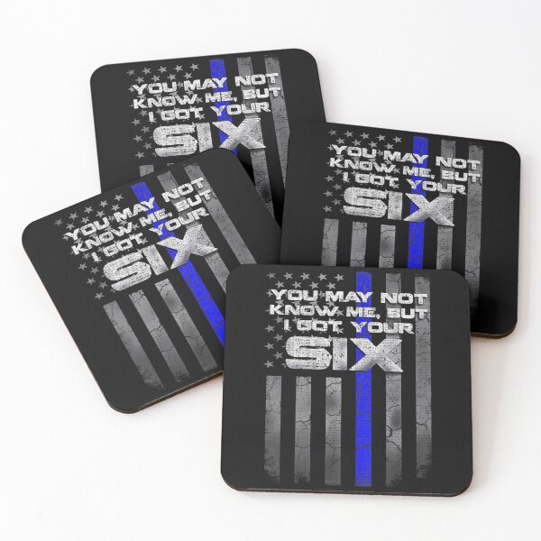 Item preview, I Got Your Six Thin Blue Line Police  designed and sold by bessiey23.