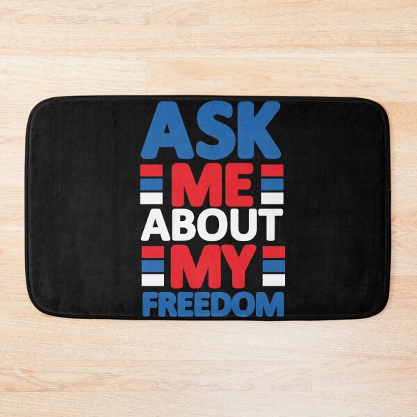 Item preview, ASK ME ABOUT MY FREEDOM US Flag  Funny 4th of July Day Independence America designed and sold by JennieDreher.