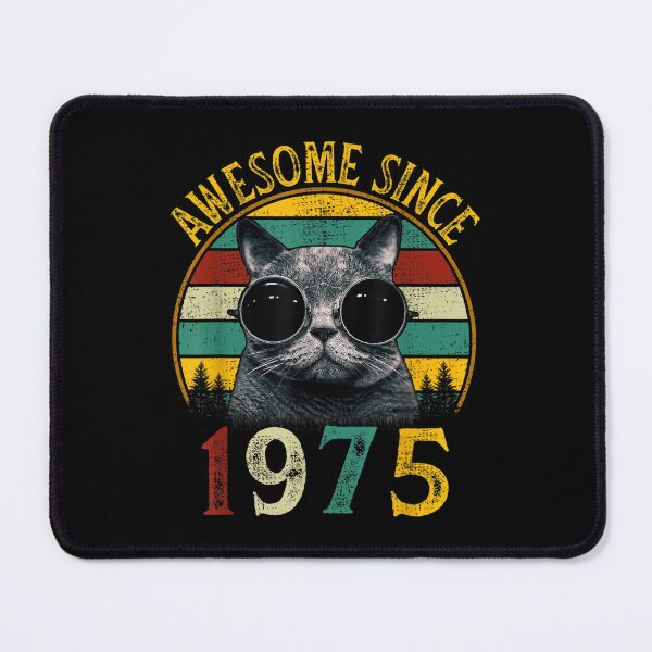 Item preview, 47th Bday Vintage Cat 47 Years Funny Awesome Since 1975  designed and sold by cysandy.