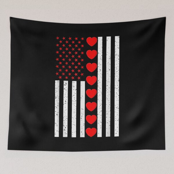 Item preview, Valentines Day American Flag Hearts Boys Girls Kids  designed and sold by cysandy.