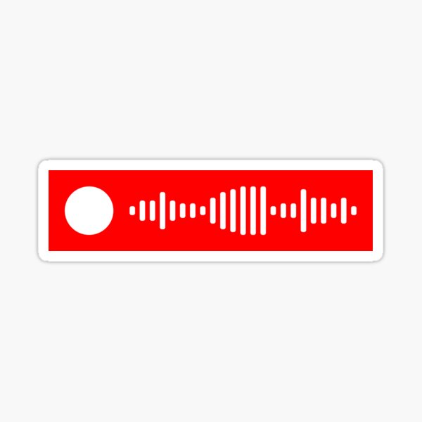 All Too Well Ten Minute Version - Spotify Code Sticker