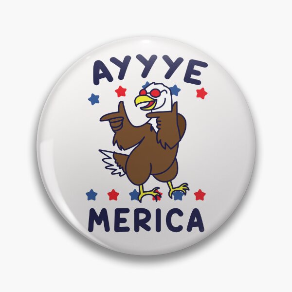 Item preview, AYYYYYYE-MERICA America Eagle Funny 4th of July Day Independence America designed and sold by JennieDreher.
