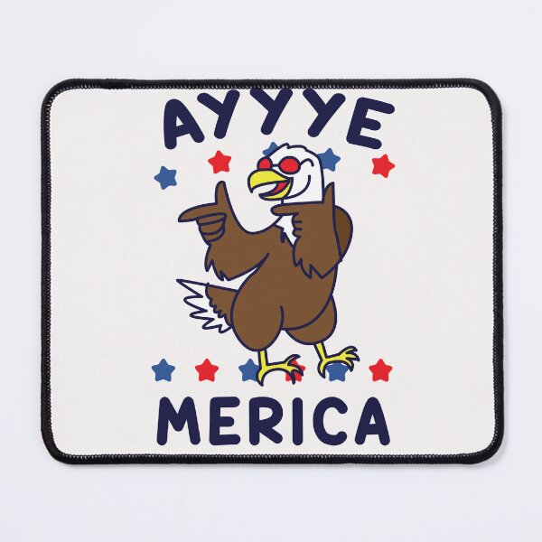 Item preview, AYYYYYYE-MERICA America Eagle Funny 4th of July Day Independence America designed and sold by JennieDreher.