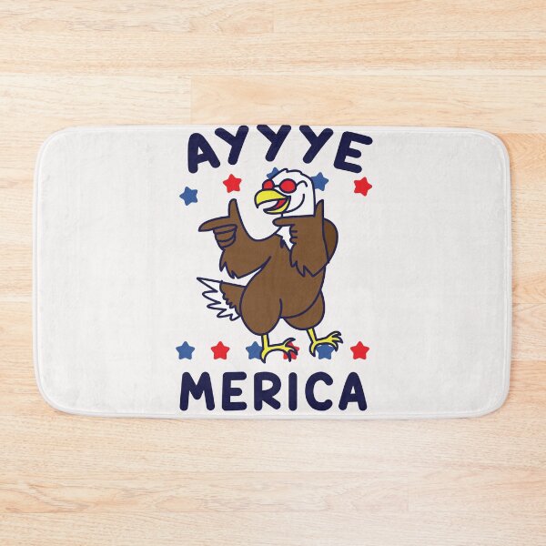 Item preview, AYYYYYYE-MERICA America Eagle Funny 4th of July Day Independence America designed and sold by JennieDreher.