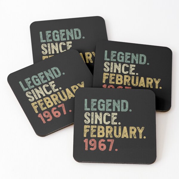 Item preview, Legend February 1967 55th Birthday Retro Mens 55 Years Old  designed and sold by jennifera11.