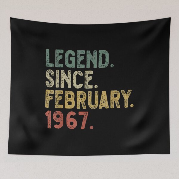 Item preview, Legend February 1967 55th Birthday Retro Mens 55 Years Old  designed and sold by jennifera11.