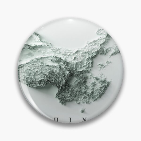 Item preview, China Relief Map 3D digitally-rendered designed and sold by ThinkAboutMaps.