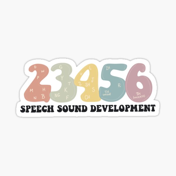 Item preview, Speech Sound Development Design designed and sold by autumnallen15.