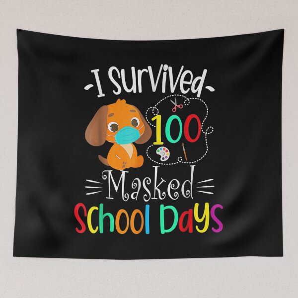 Item preview, I Survived 100 Masked School Days 2022 Teacher Student Gifts  designed and sold by bessiey23.
