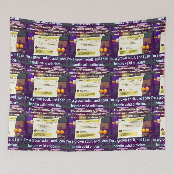 Item preview, Canvas submission comments blues designed and sold by UCSC Affirmations.