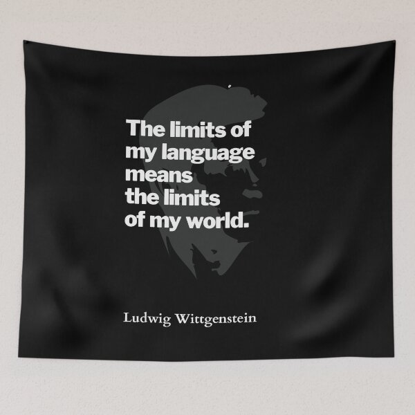 Item preview, Ludwig Wittgenstein designed and sold by HumanQuoteLand.
