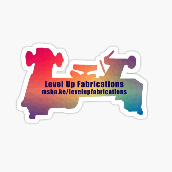 Rainbow Poly Level Up Fabrications Sticker