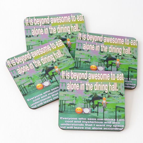 Item preview, Eating alone in the dining hall designed and sold by UCSC Affirmations.