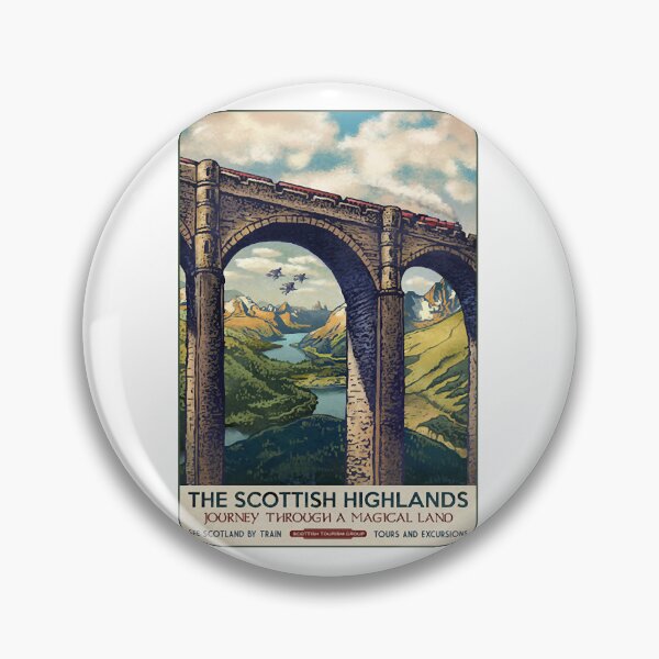 Item preview, Scottish Highlands Travel Poster  designed and sold by herdee06.