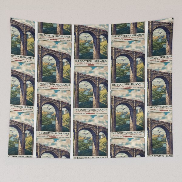 Item preview, Scottish Highlands Travel Poster  designed and sold by herdee06.