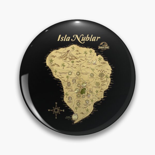 Item preview, Jurassic Park Isla Nublar Map Detailed Tank Top designed and sold by PolinaGaley.