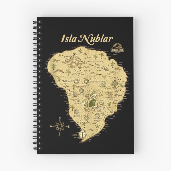 Item preview, Camiseta de tirantes con mapa detallado de Jurassic Park Isla Nublar designed and sold by PolinaGaley.