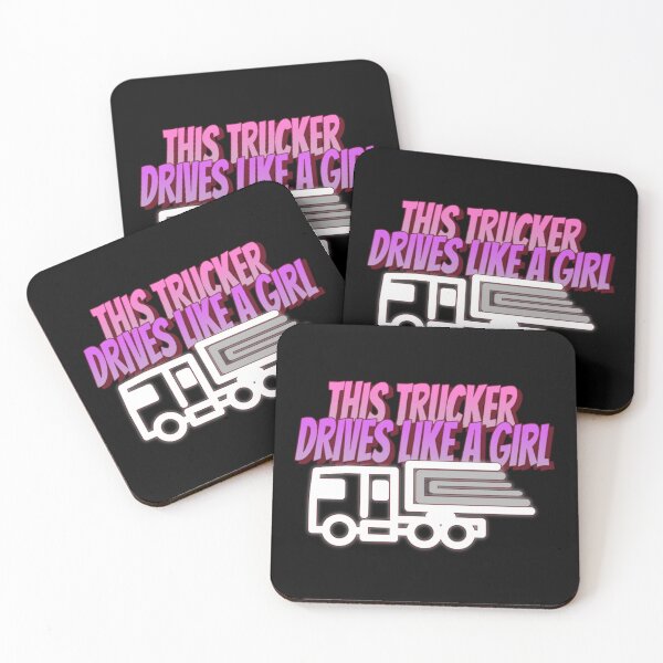 Item preview, This Trucker Drives Like A Girl designed and sold by Monique Prince.