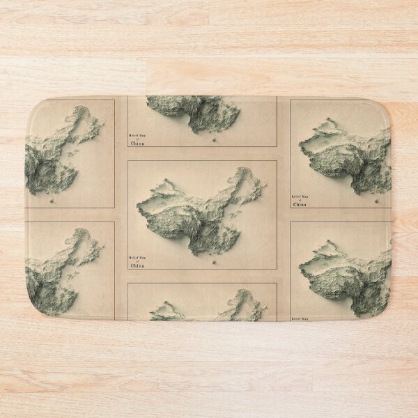 Item preview, China Relief Map 3D digitally-rendered designed and sold by ThinkAboutMaps.