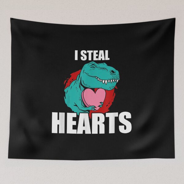 Item preview, I Steal Hearts Dinosaur Trex Valentines Day  designed and sold by cysandy.
