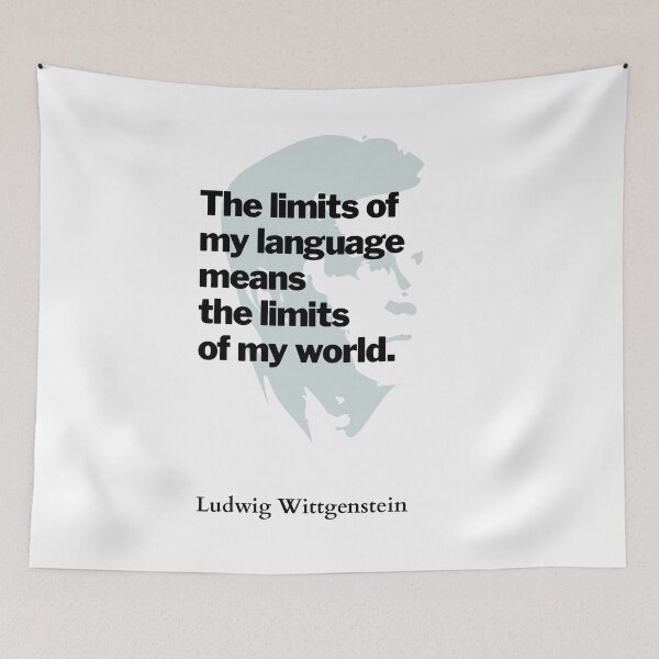 Item preview, Ludwig Wittgenstein designed and sold by HumanQuoteLand.