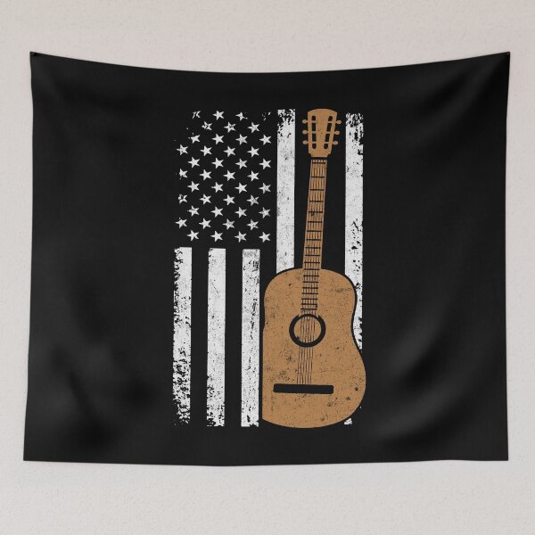 Item preview, Guitar American Flag designed and sold by JamesGillitzer.