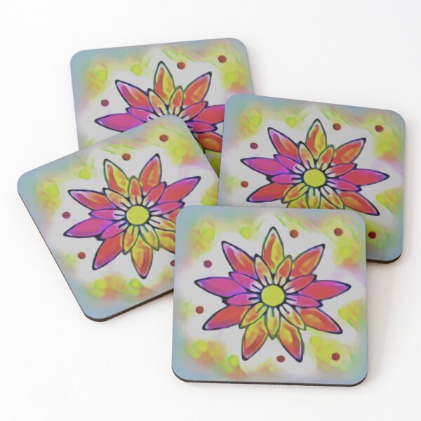 Item preview, Pink Starflower Pattern   designed and sold by MediaArtbyMara.