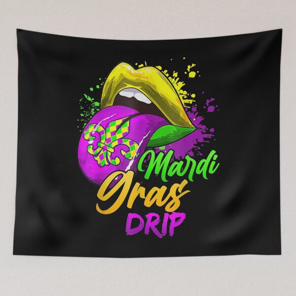 Item preview, Mardi Gras Drip Mardi Gras  designed and sold by cysandy.