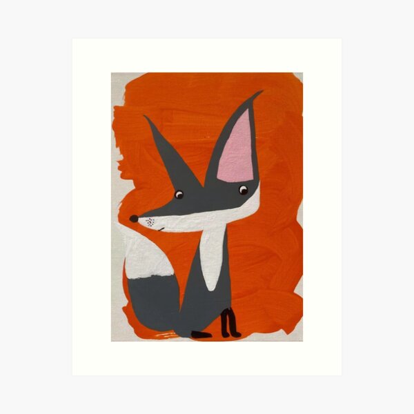 Foxy Art Print