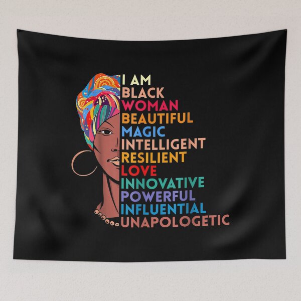 Item preview, I Am Black Woman African American Black History Month  designed and sold by cysandy.