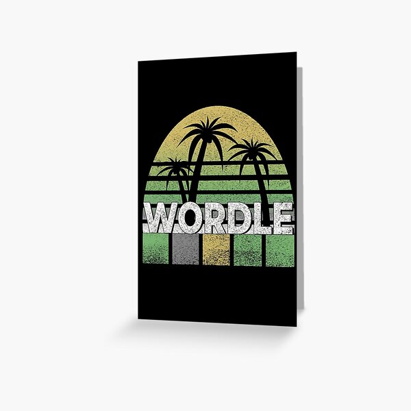 Vista previa del artículo con la obra «WORDLE ATARDECER VINTAGE RETRO, Prefiero ser Wordle, Obsesionado con Wordle, Experto en Wordle, Locura por Wordle, Amante de Wordle, Wordle divertido, Amor por Wordle, Diseños de Tammars», diseñado y vendido por TammarsDesigns.
