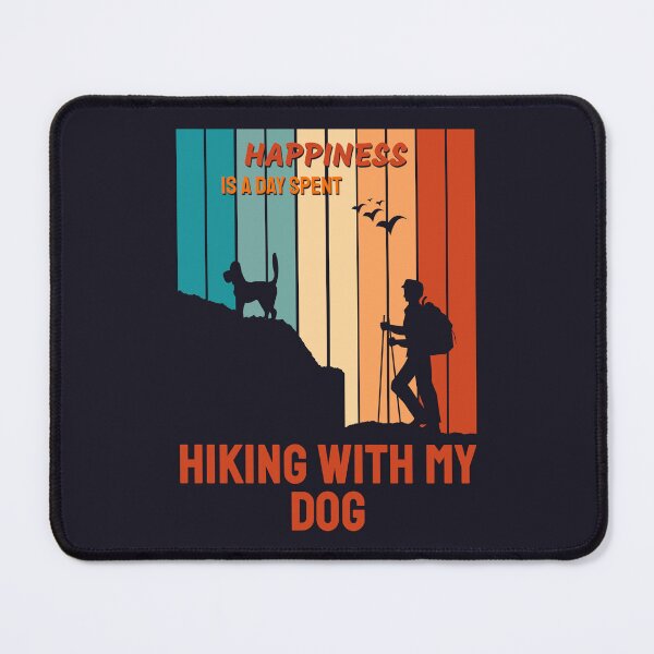 Item preview, Happiness Is A Day Spent Hiking With My Dog designed and sold by ReezaGraphic.