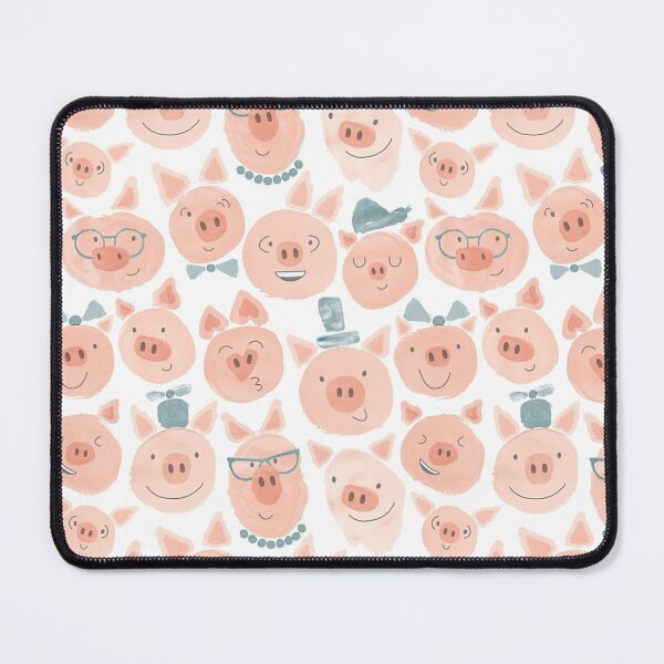 Item preview, Funny Pig Watercolor Pattern designed and sold by MobertsonArt.