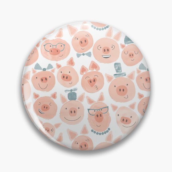 Item preview, Funny Pig Watercolor Pattern designed and sold by MobertsonArt.