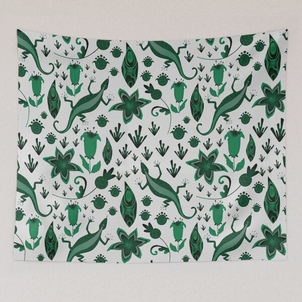 Item preview, Green Lizard Pattern designed and sold by MobertsonArt.
