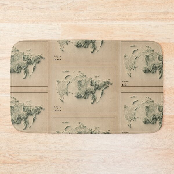 Item preview, Russia Relief Map 3D digitally-rendered designed and sold by ThinkAboutMaps.