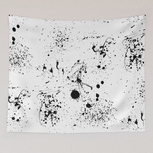 Item preview, Abstract Patterns Of Ink splattered All Over A Canvas designed and sold by Cora Gregory.