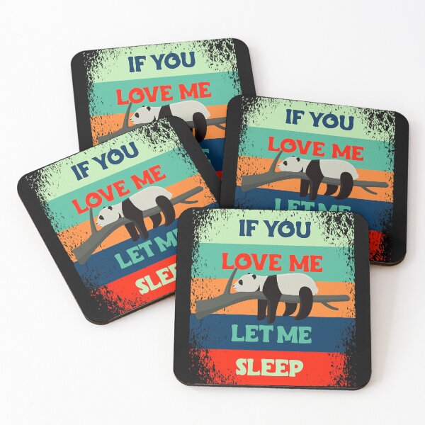 Item preview, If You Love Me Let Me Sleep Panda lovers vintage designed and sold by ColiBares.