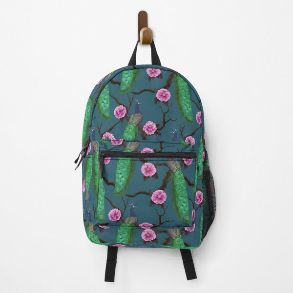 Artikelvorschau, Pfau und Kamelie Blumen entworfen und verkauft von MobertsonArt.