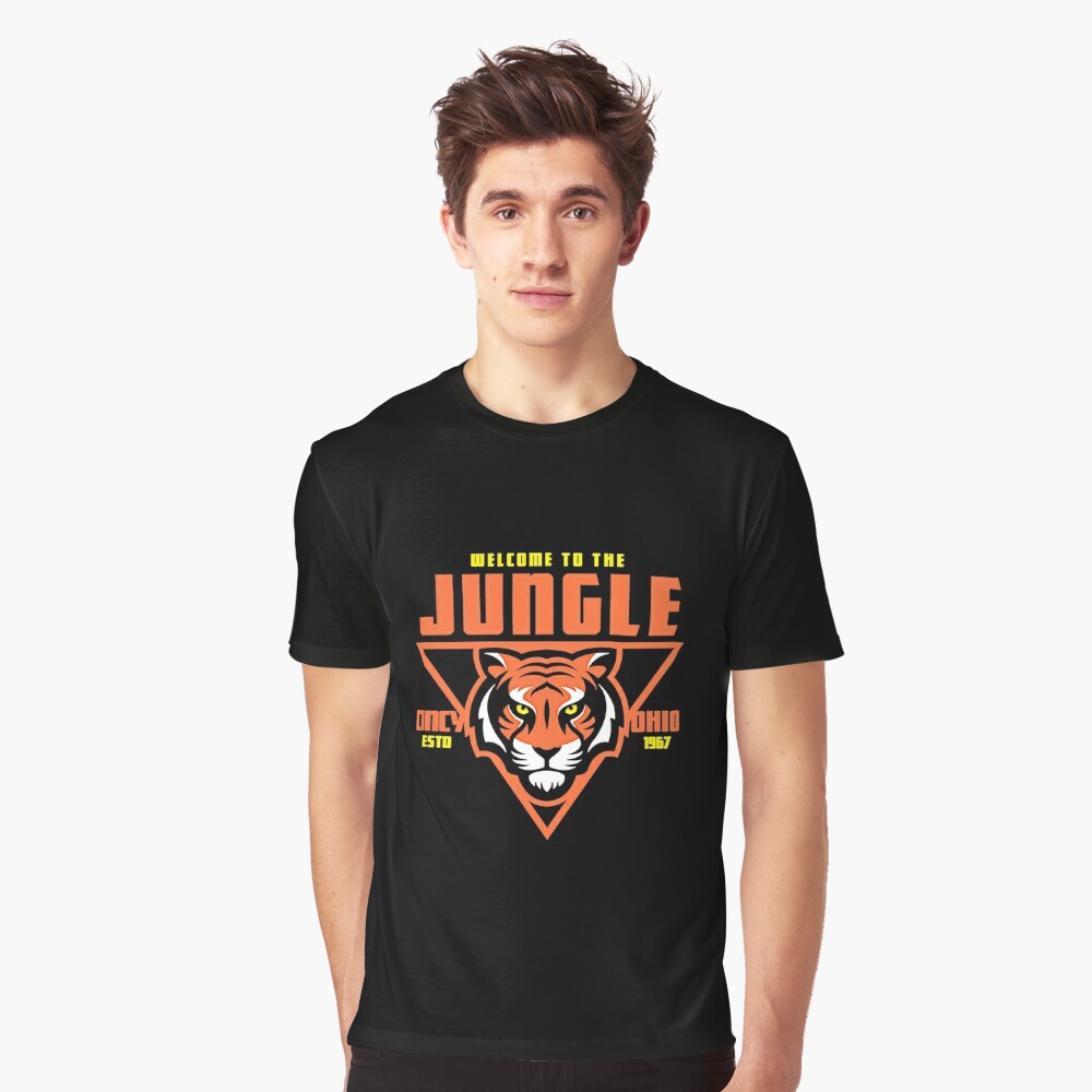 BooTeeQue Cincinnati Bengals 2022 Super Bowl Welcome to The Jungle Long Sleeve T-Shirt