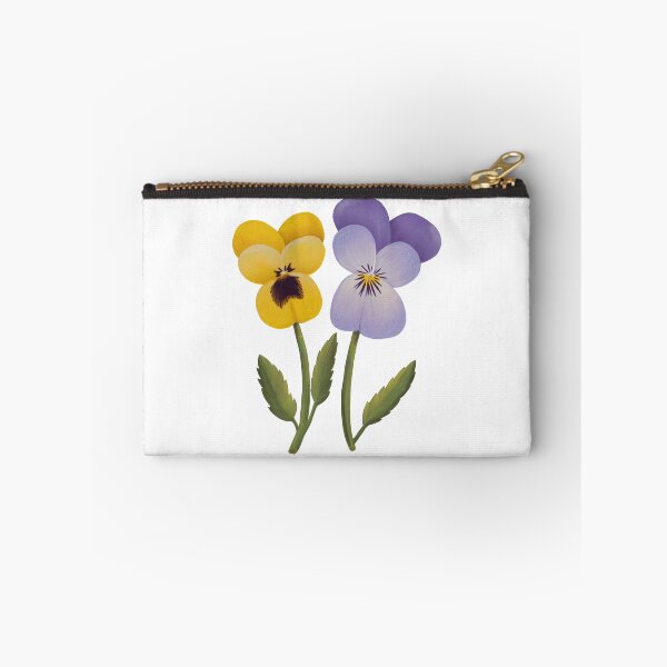 Item preview, February Birth Flower Reach Pansies White Background by Heather Nafe Art designed and sold by HeatherNafeArt.