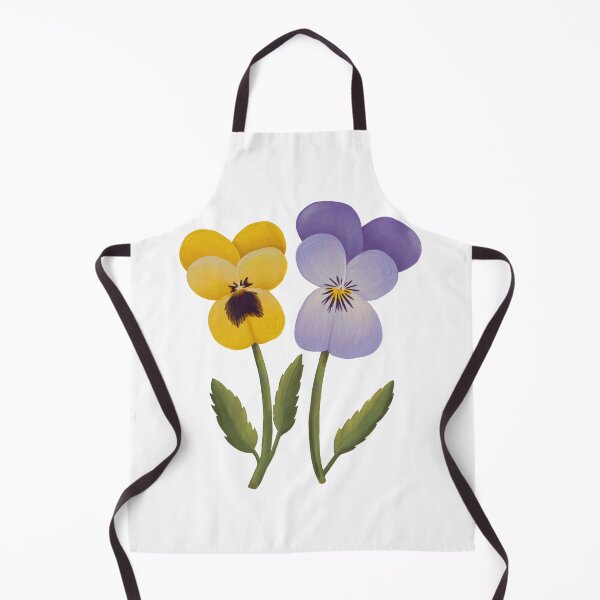 Item preview, February Birth Flower Reach Pansies White Background by Heather Nafe Art designed and sold by HeatherNafeArt.