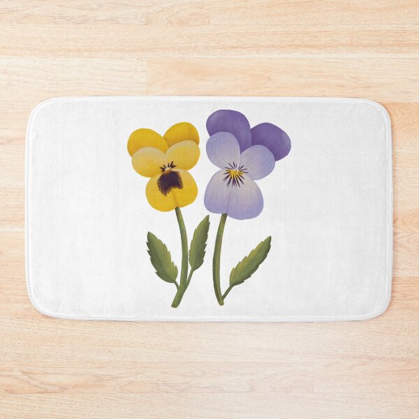Item preview, February Birth Flower Reach Pansies White Background by Heather Nafe Art designed and sold by HeatherNafeArt.