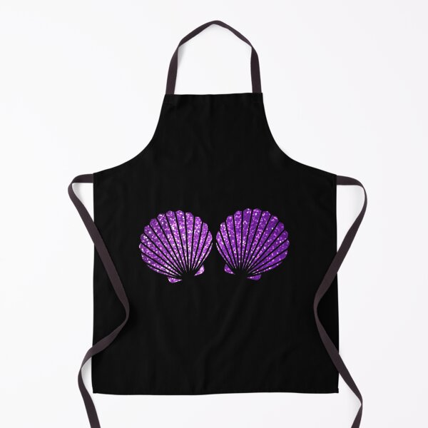 Item preview, purple violet mermaid shell bra designed and sold by ColiBares.