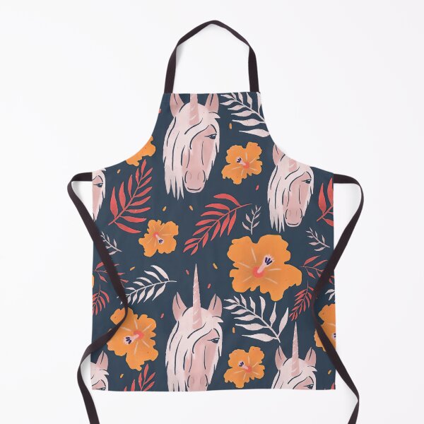 Item preview, Unicorn Floral Pattern designed and sold by MobertsonArt.
