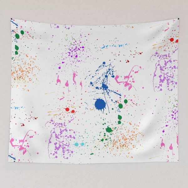 Item preview, Colorful Abstract Patterns Of Ink splattered All Over A Canvas designed and sold by Cora Gregory.