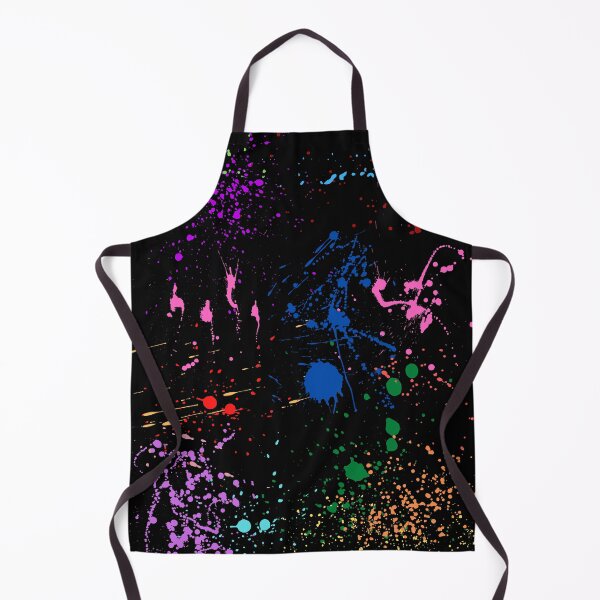 Item preview, Colorful Abstract Patterns Of Ink splattered All Over A Canvas black version designed and sold by Cora Gregory.