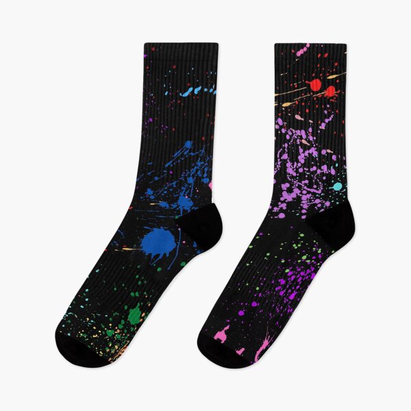 Item preview, Colorful Abstract Patterns Of Ink splattered All Over A Canvas black version designed and sold by Cora Gregory.